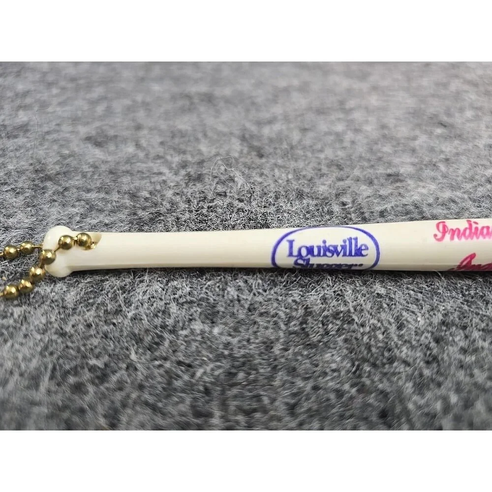 Vintage Keychain Indianapolis Indians Minor League Baseaball Louisville Slugger